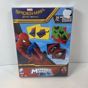 Marvel Spider Man Homecoming Memory Match Game Cardinal Matching Game‎ Brand New